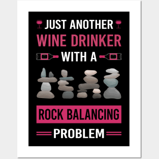 Wine Drinker Rock Balancing Stone Stones Rocks Stacking Posters and Art